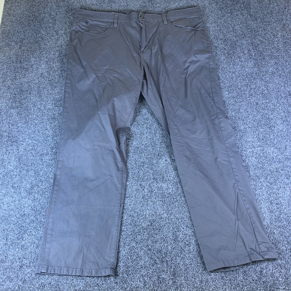 English Laundry Midway Pants Mens 40x27 Gray Good Straight Leg Chino Stretch